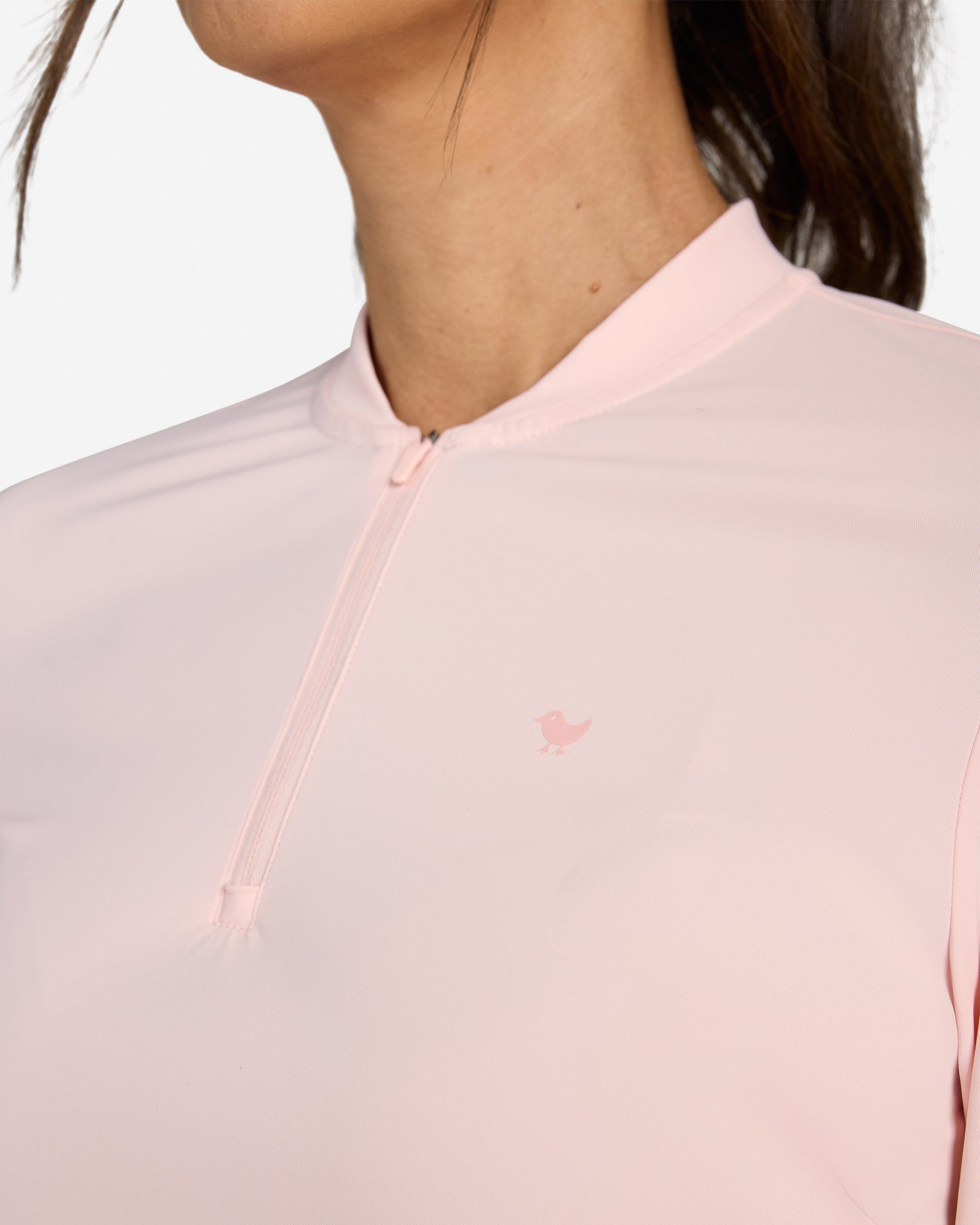 Blade Long Sleeve - Rose Quartz-Women's Polo-Bad Birdie