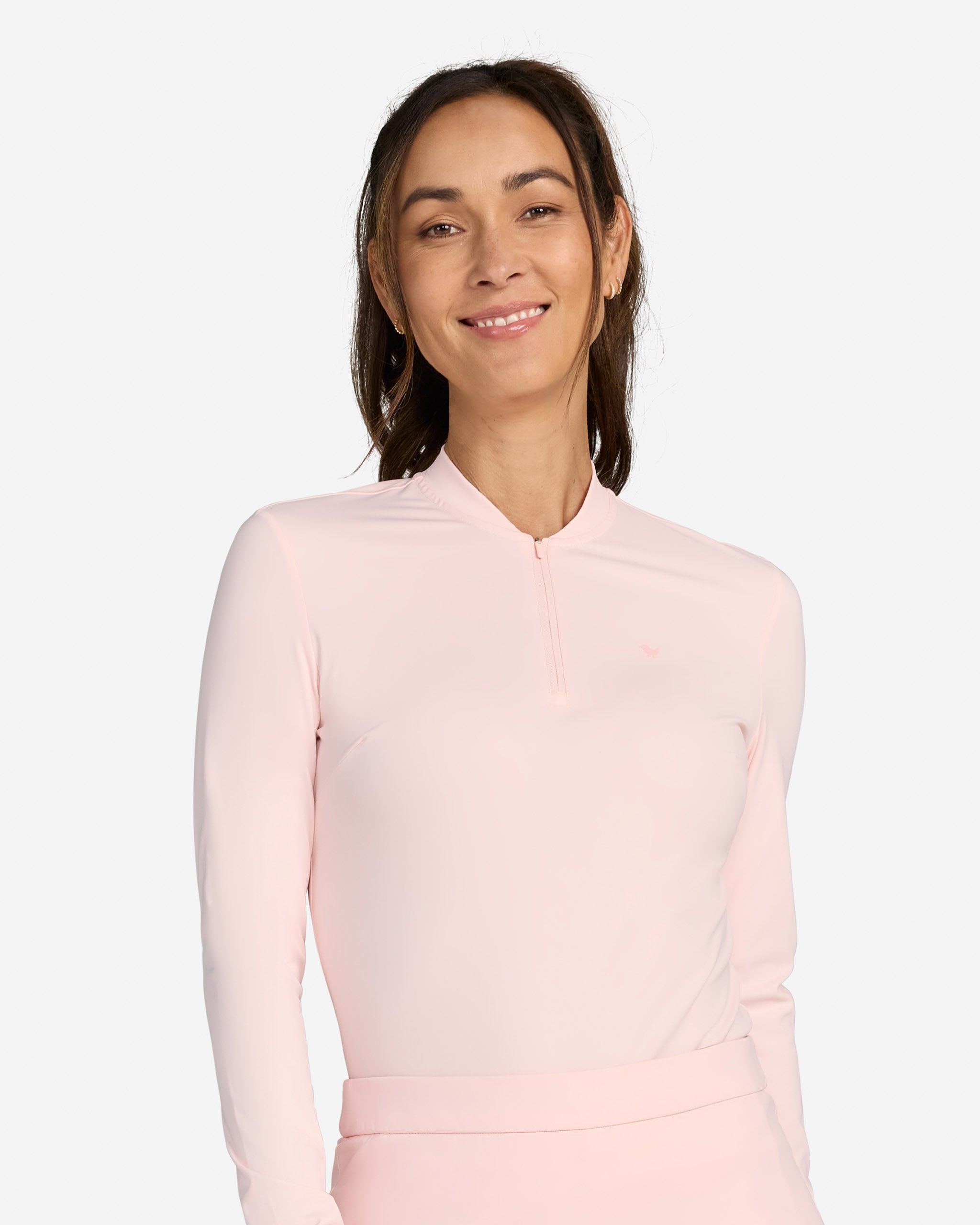 Blade Long Sleeve - Rose Quartz-Women's Polo-Bad Birdie