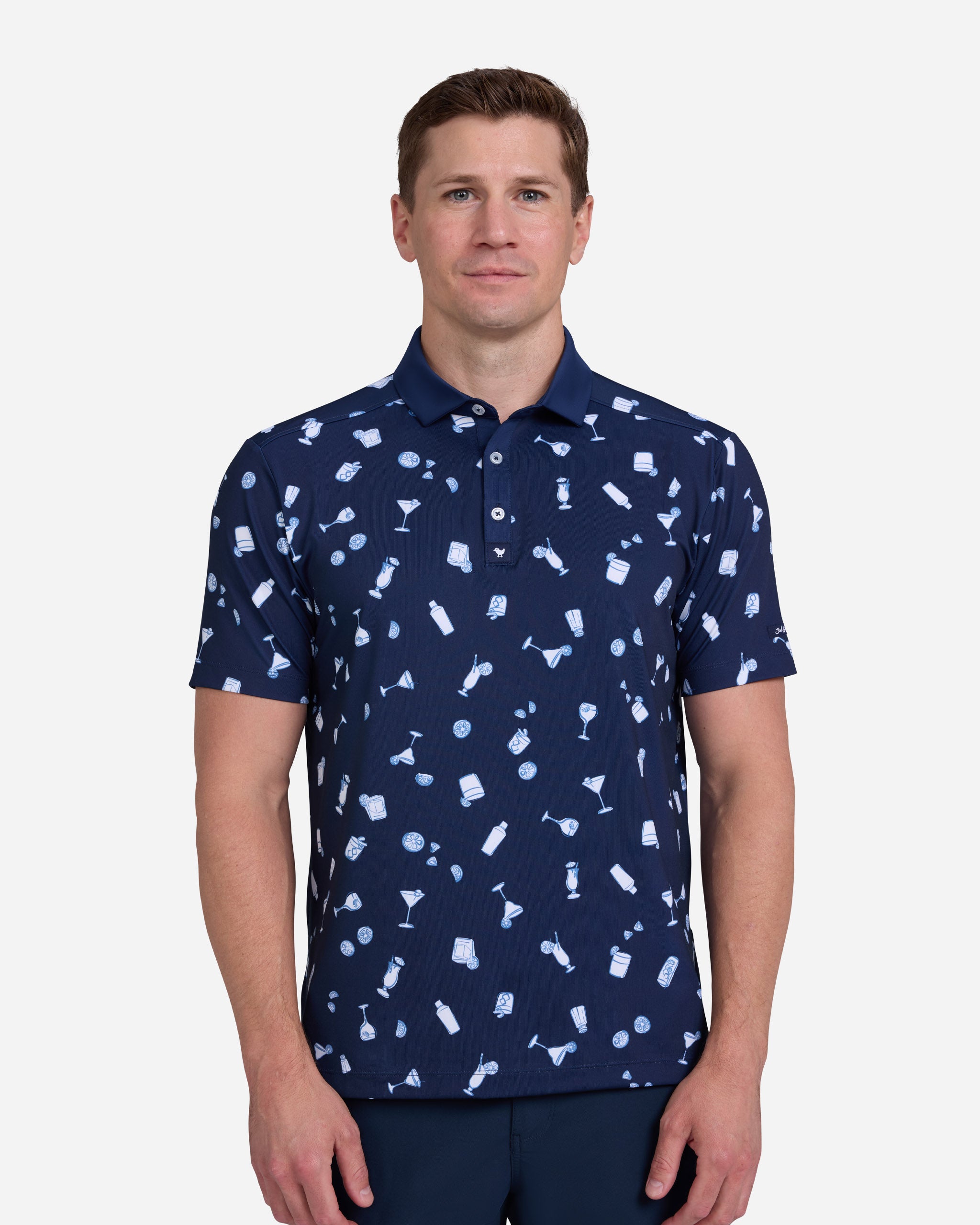 Cheers - Dark Navy-Men's Polo-Bad Birdie