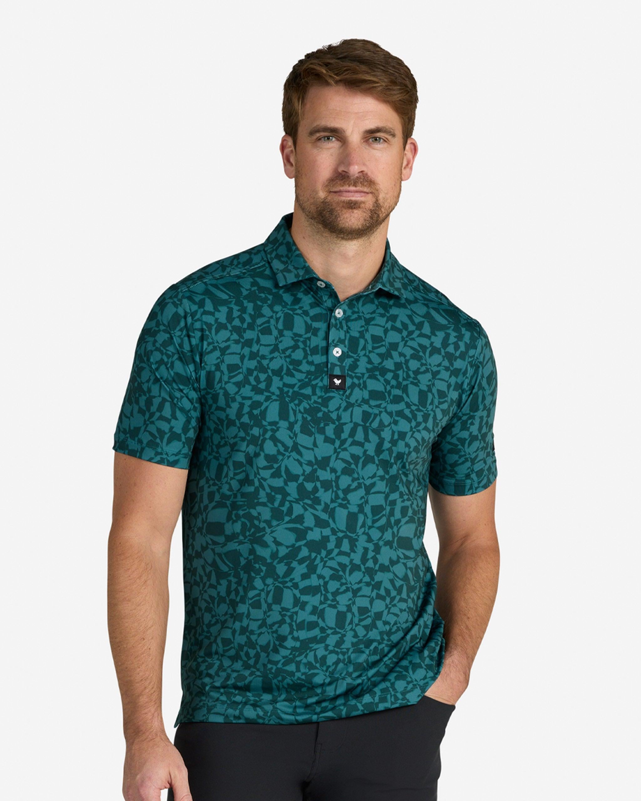 Chipped Groove - Pine-Men's Polo-Bad Birdie