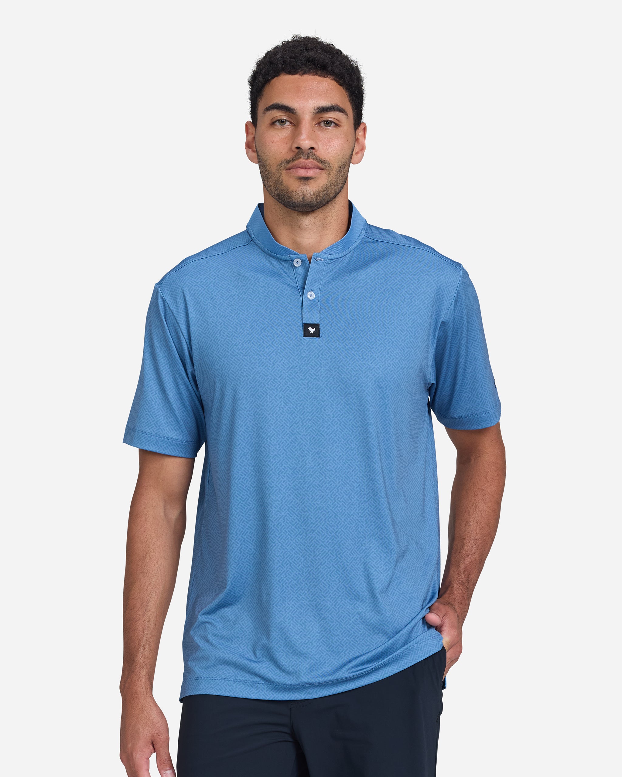 Cornet Blue-Men's Polo-Bad Birdie