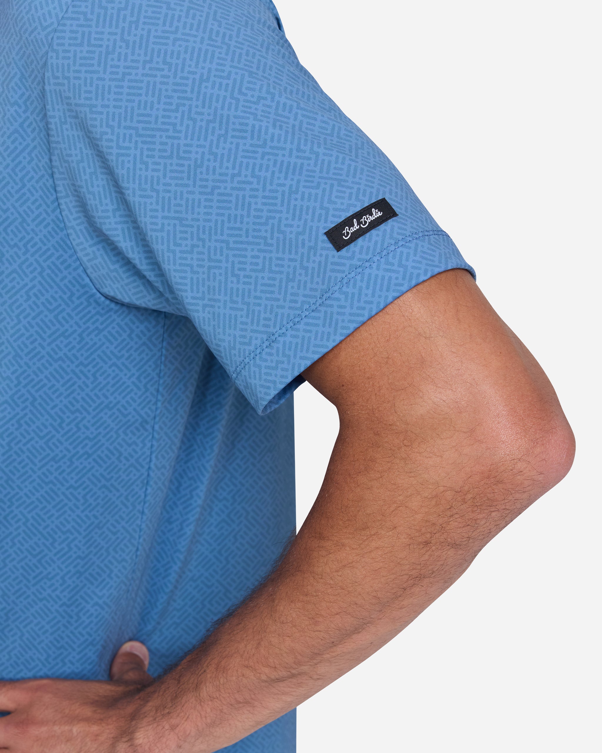 Cornet Blue-Men's Polo-Bad Birdie