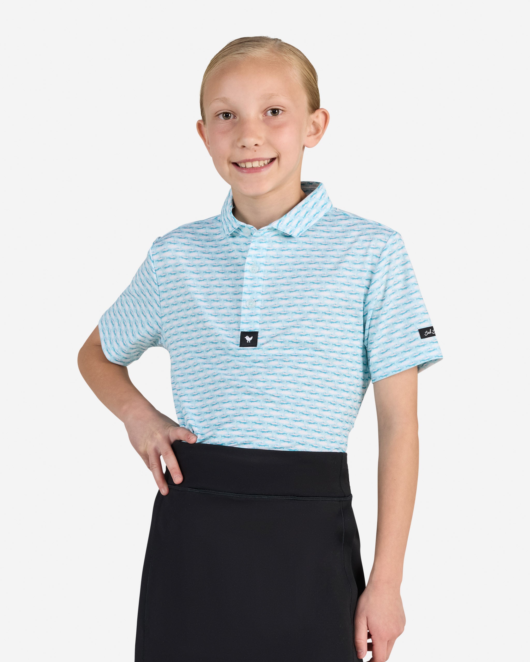Dew Sweeper Youth-Youth Polo-Bad Birdie