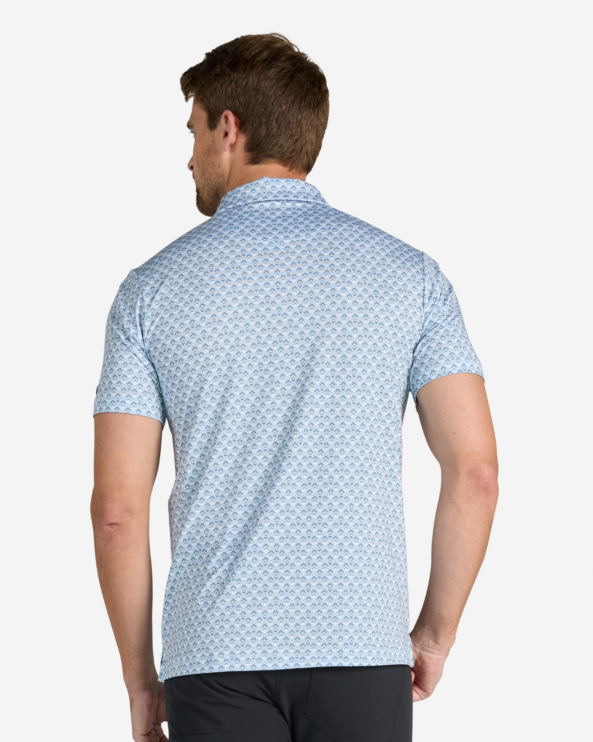 Geo Frost - Blue-Men's Polo-Bad Birdie