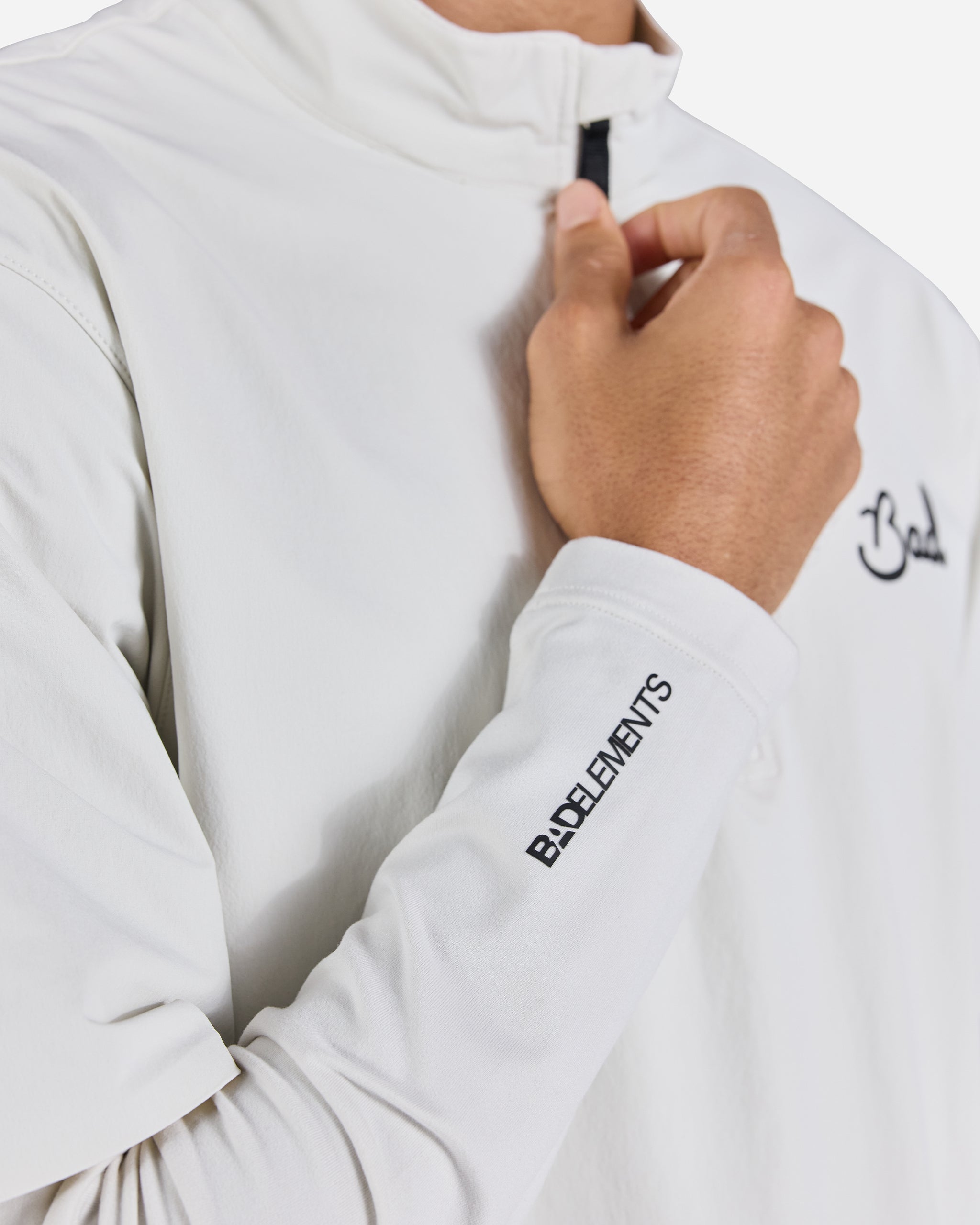 Mechanism Quarterzip - White Onyx