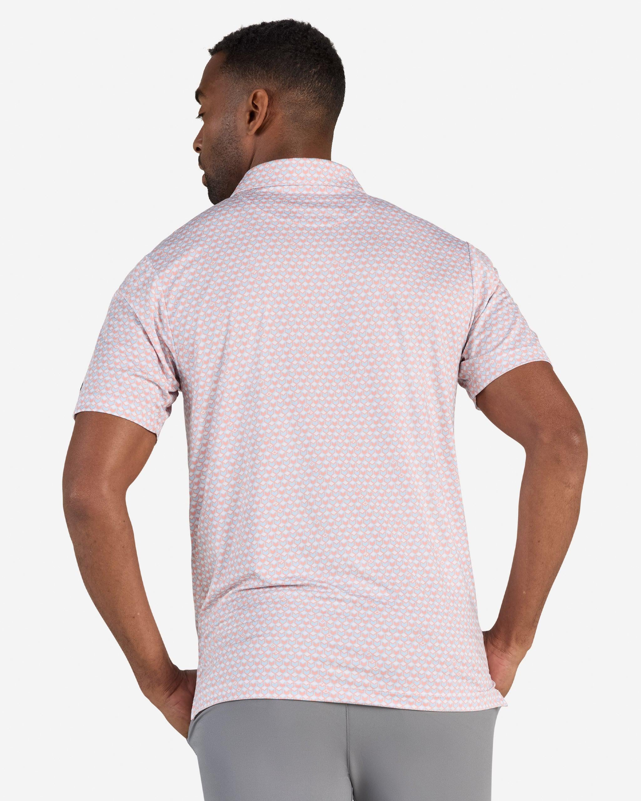 Pathfinder - Peach Amber-Men's Polo-Bad Birdie