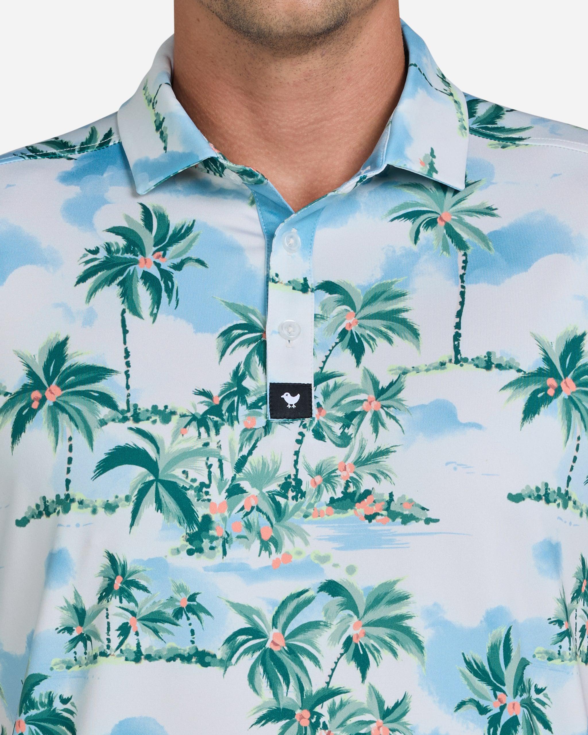 Postcard Vacation-Men's Polo-Bad Birdie