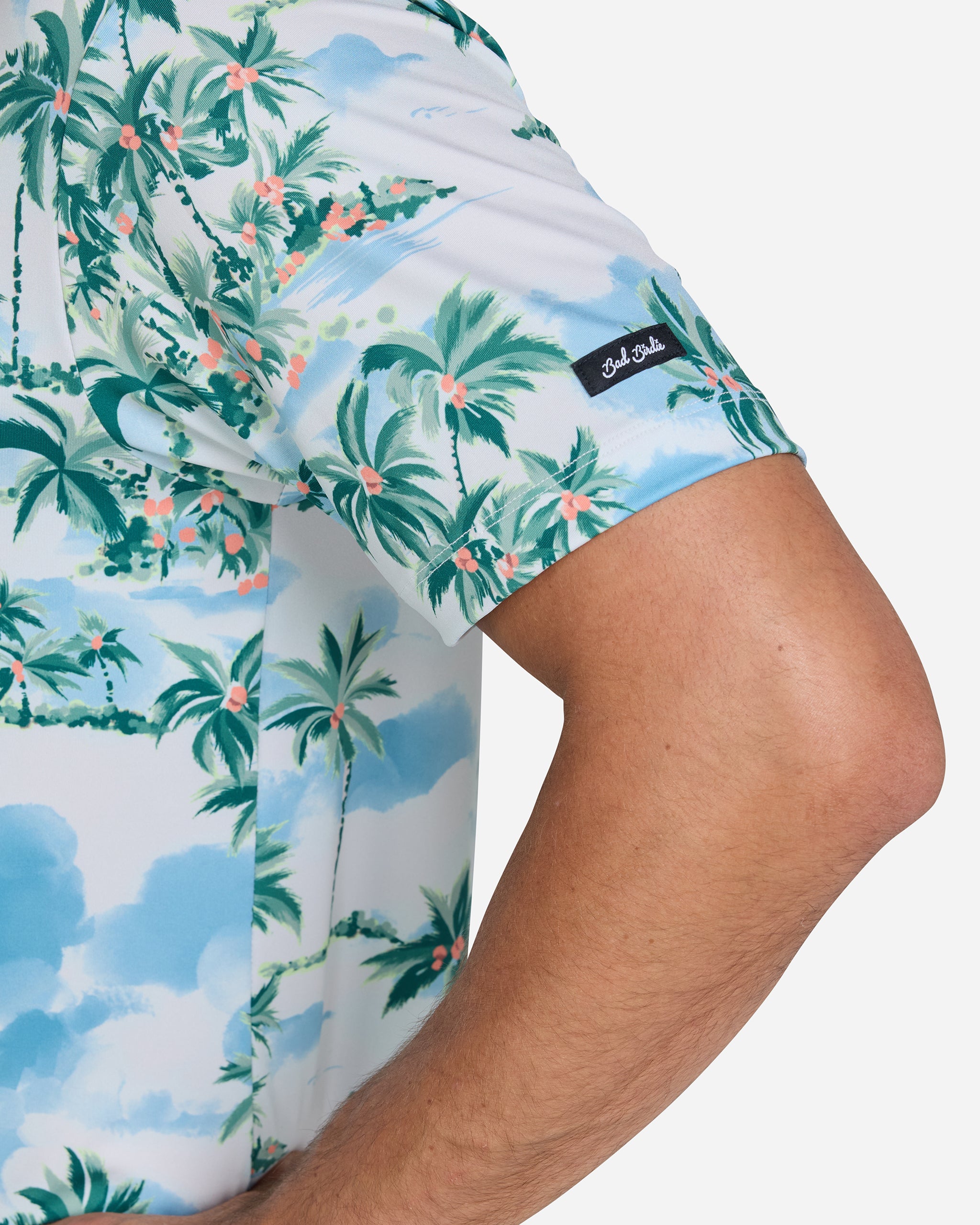 Postcard Vacation-Men's Polo-Bad Birdie