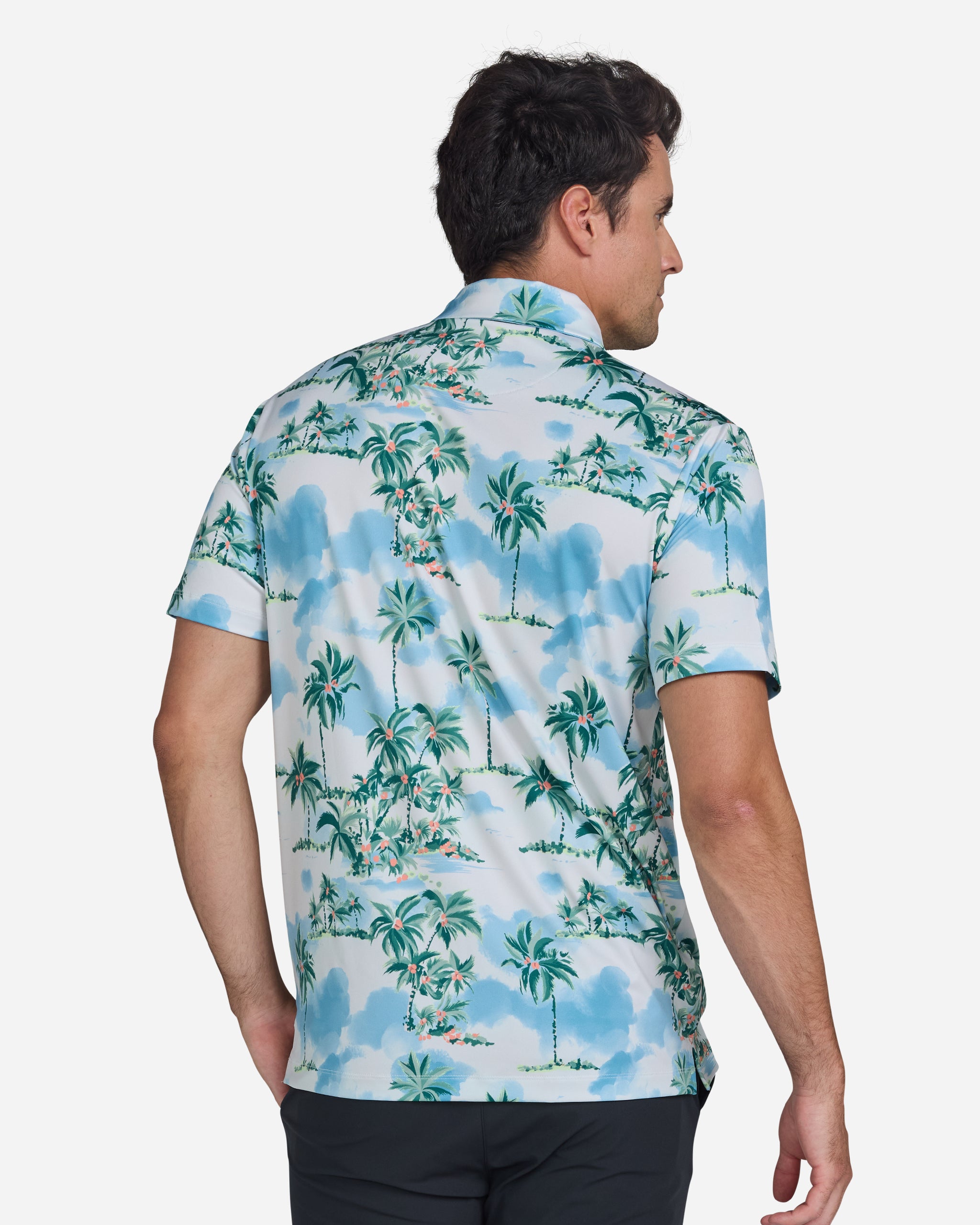 Postcard Vacation-Men's Polo-Bad Birdie