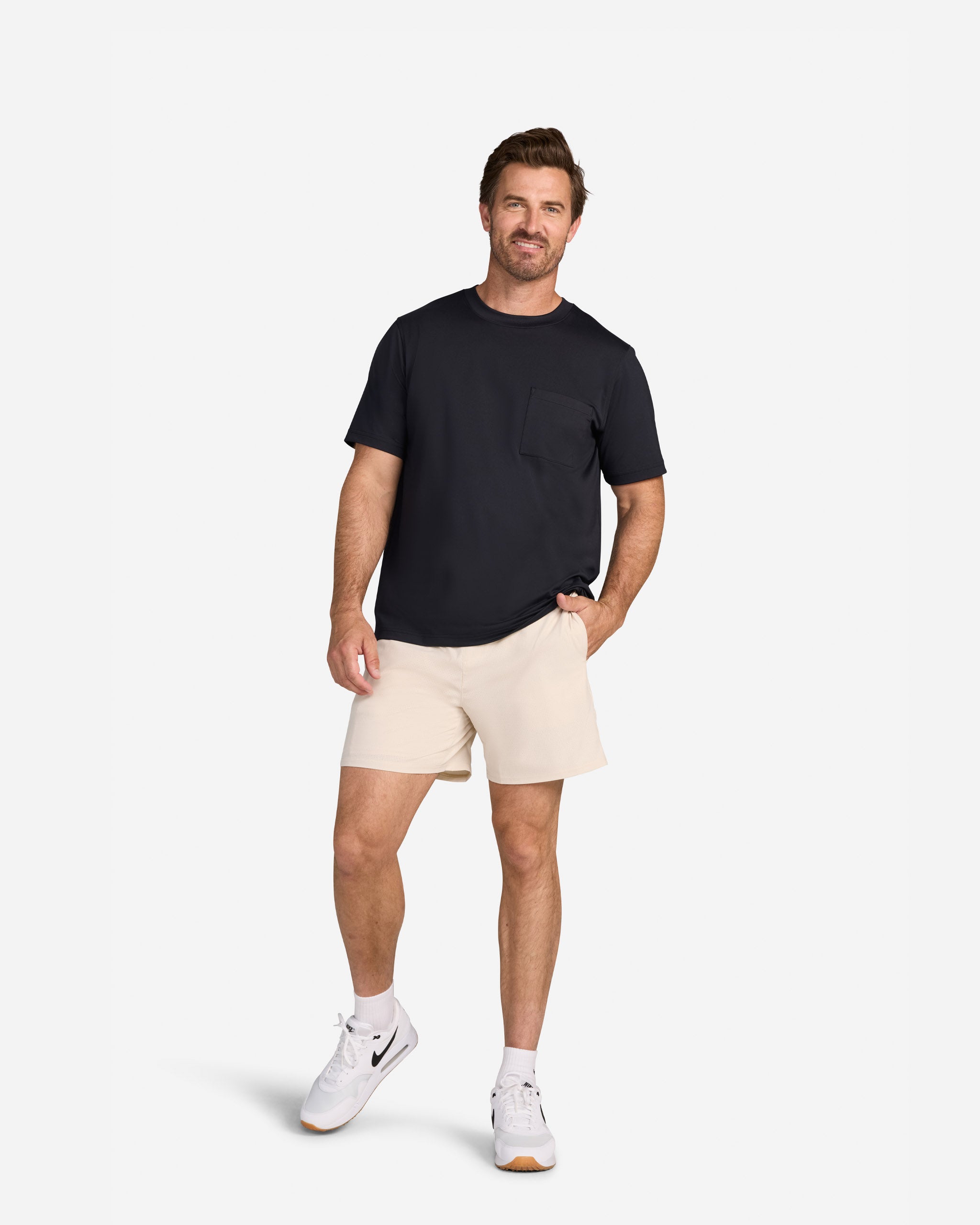 Lined Range Short - Sand Shell-Men's Shorts-Bad Birdie