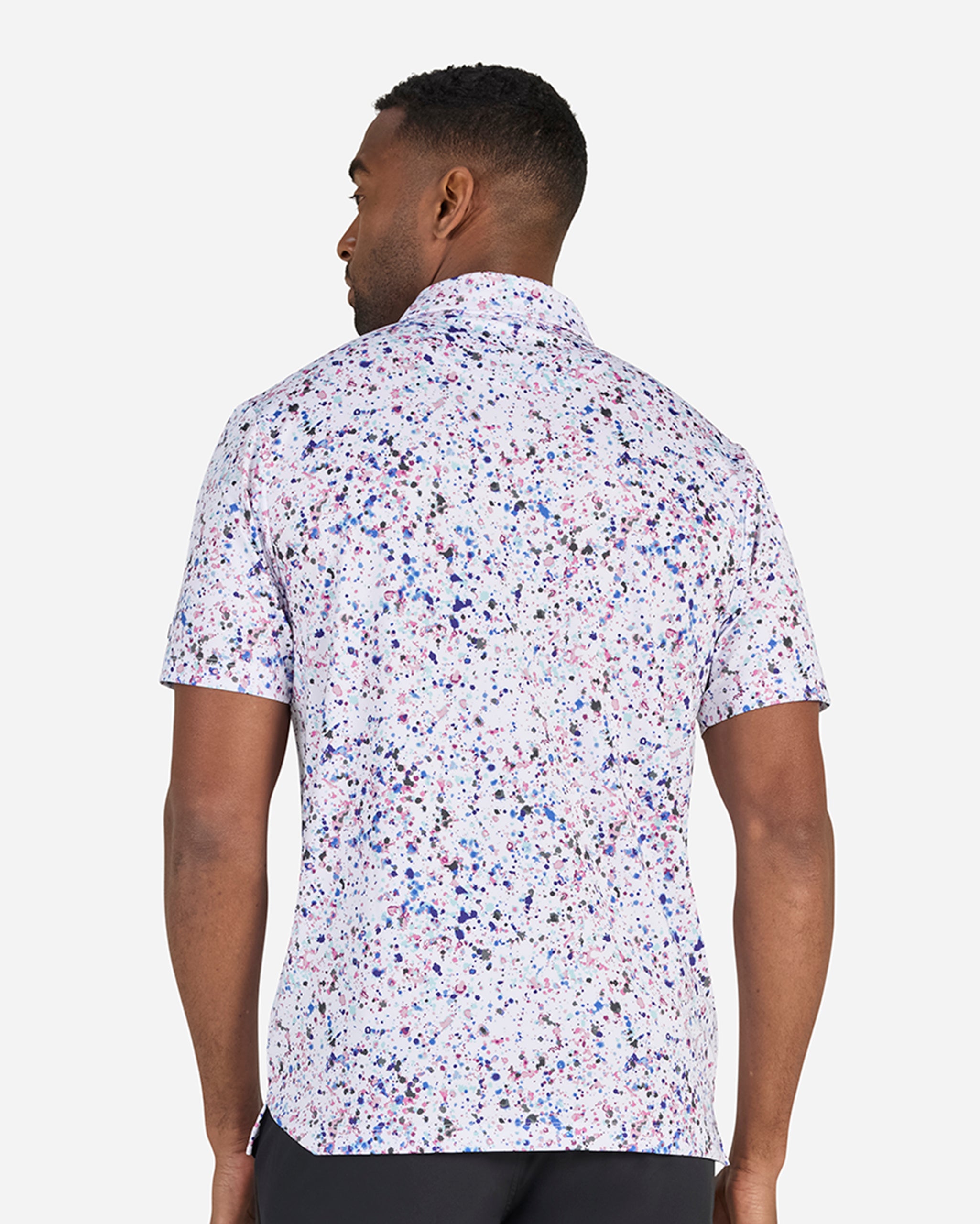 Paint Splatter 3-Performance Golf Polo-Bad Birdie