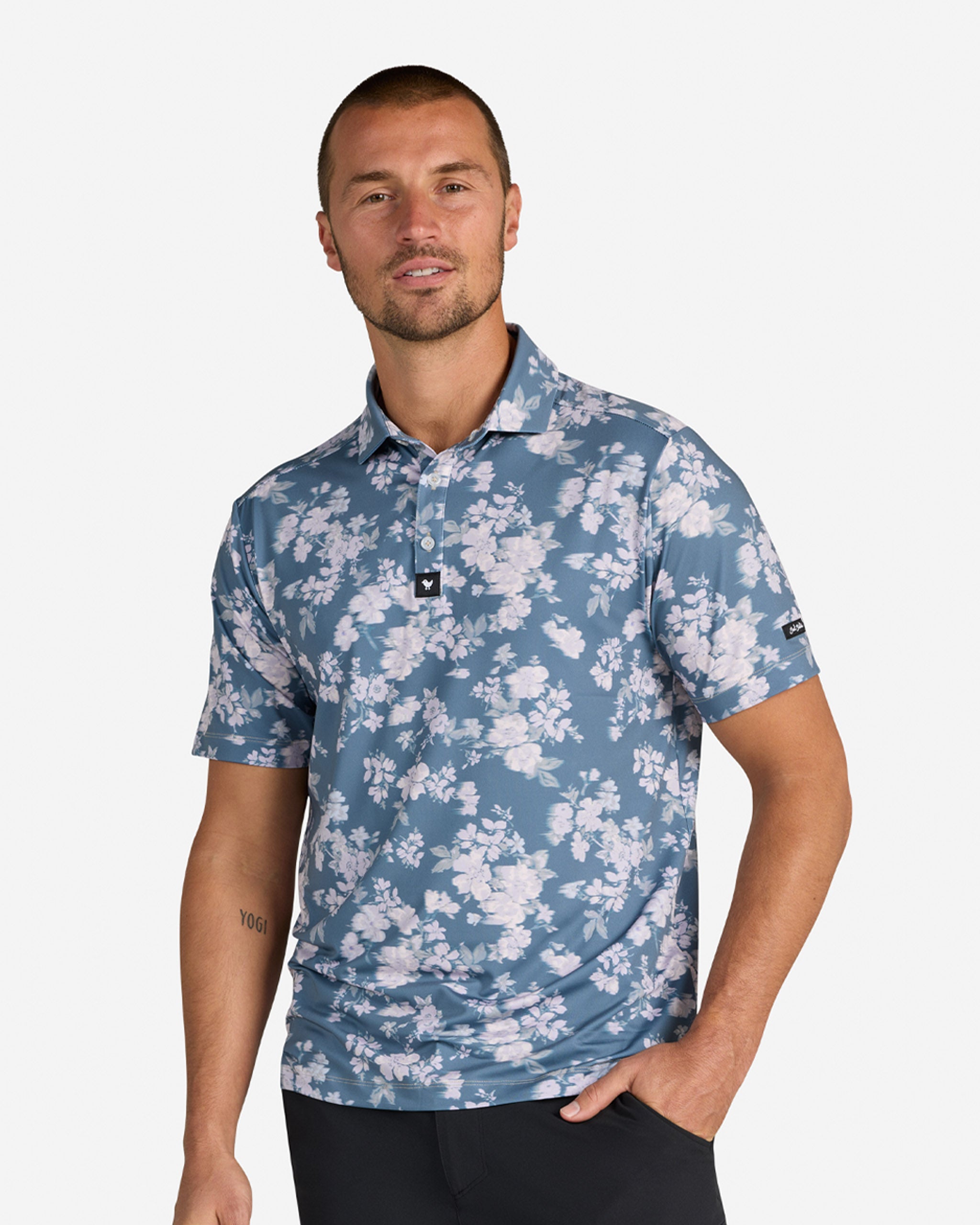 Stormy Petals-Men's Polo-Bad Birdie