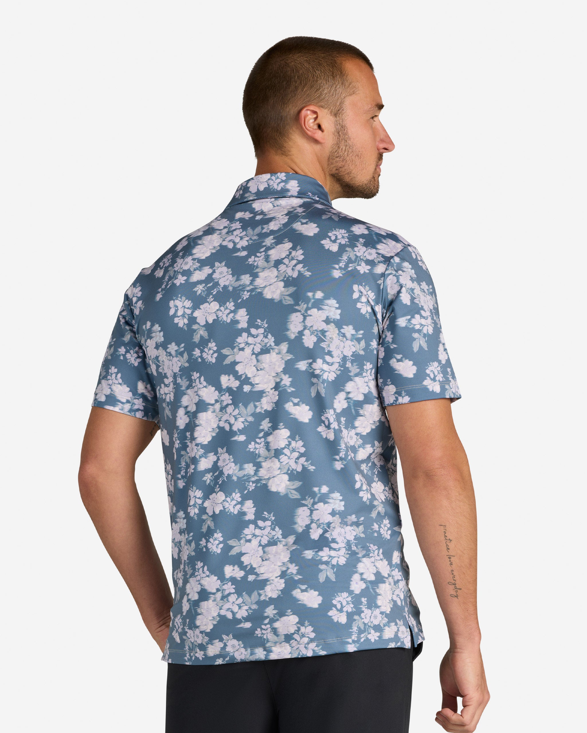 Stormy Petals-Men's Polo-Bad Birdie