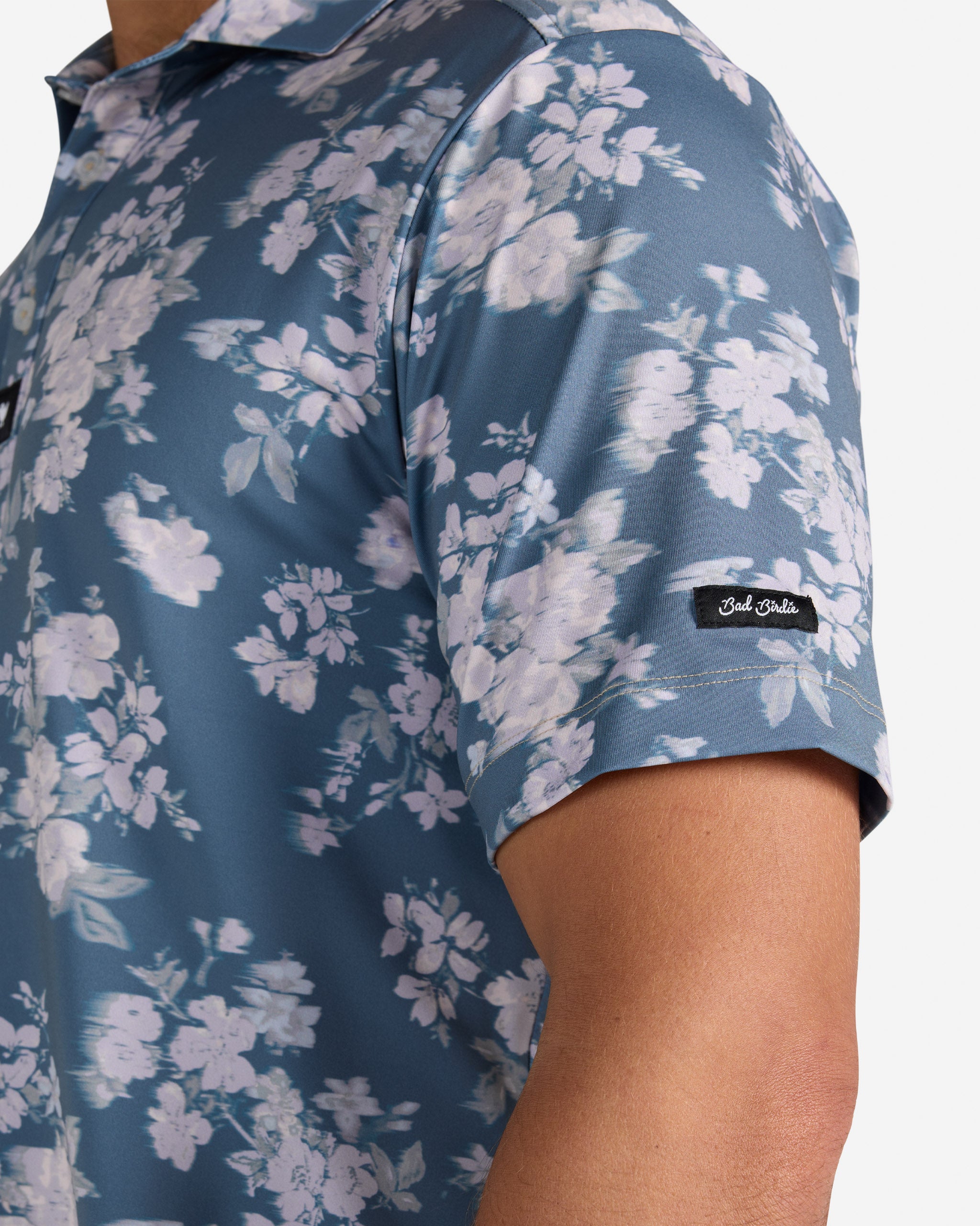 Stormy Petals-Men's Polo-Bad Birdie