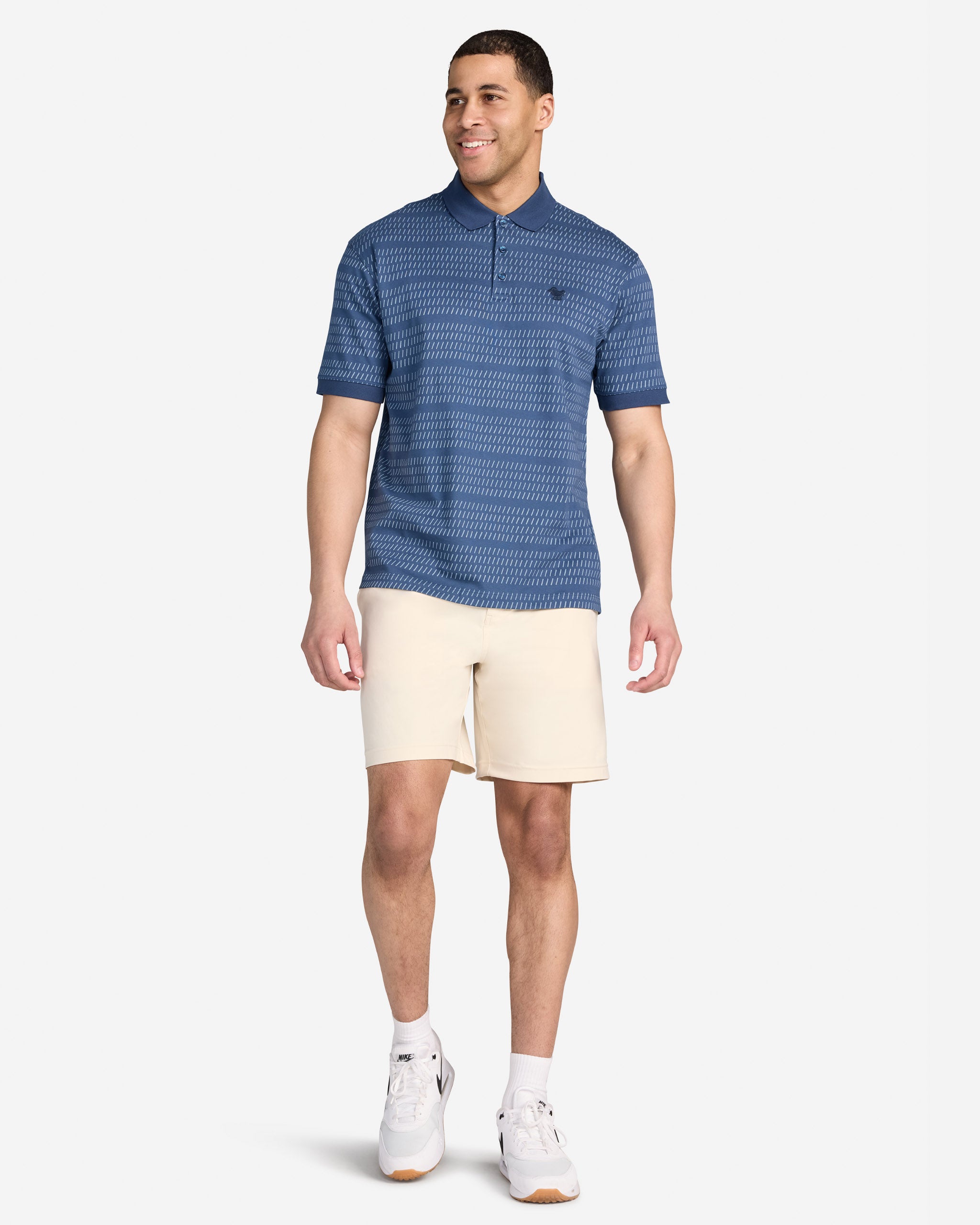 Thread the Needle - Dusk Navy-Men's Polo-Bad Birdie