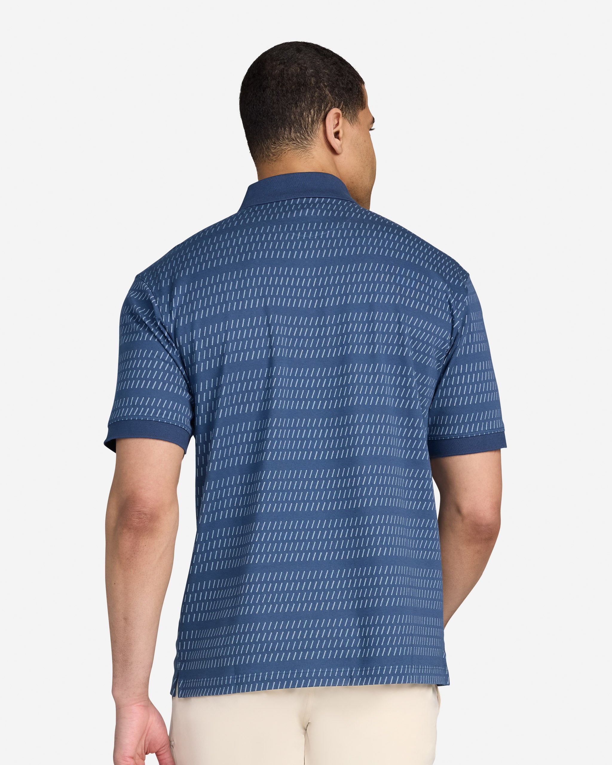 Thread the Needle - Dusk Navy-Men's Polo-Bad Birdie