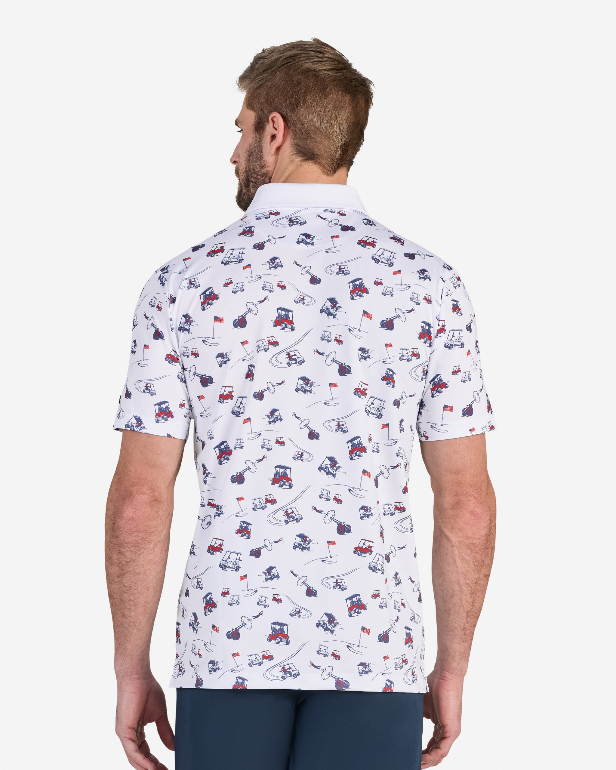 USA Speedway Series-Men's Polo-Bad Birdie