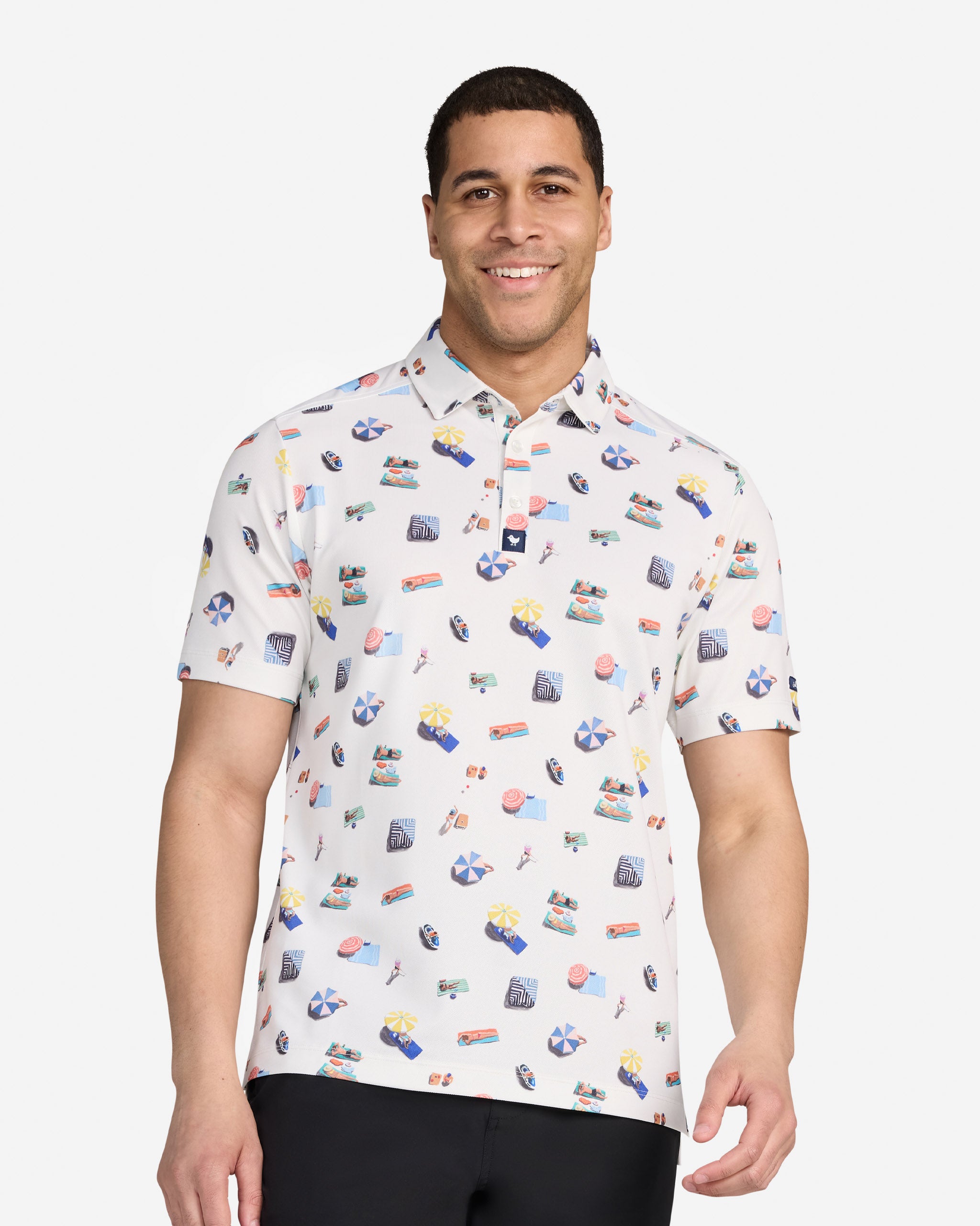 Under The Sun-Men's Polo-Bad Birdie