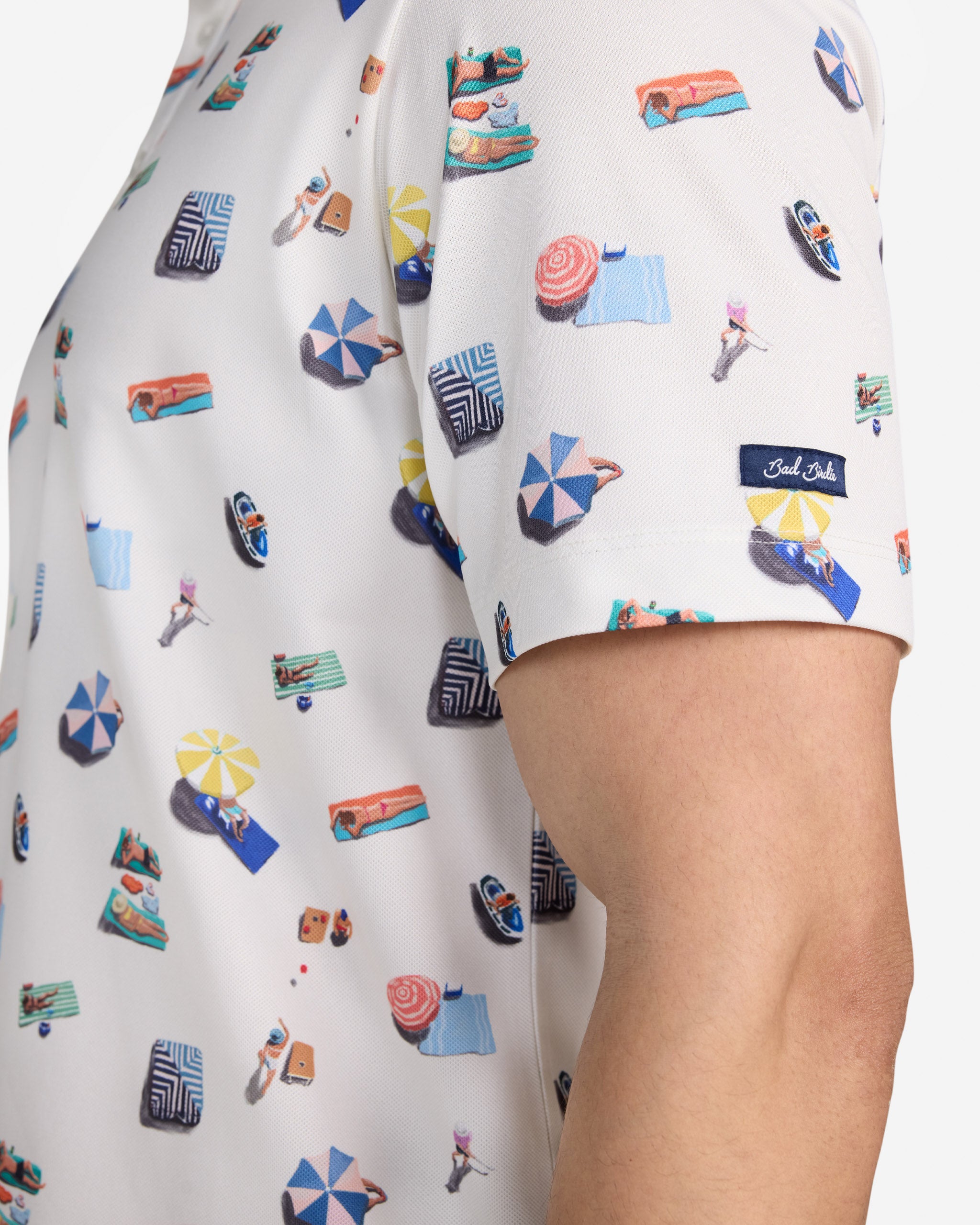 Under The Sun-Men's Polo-Bad Birdie