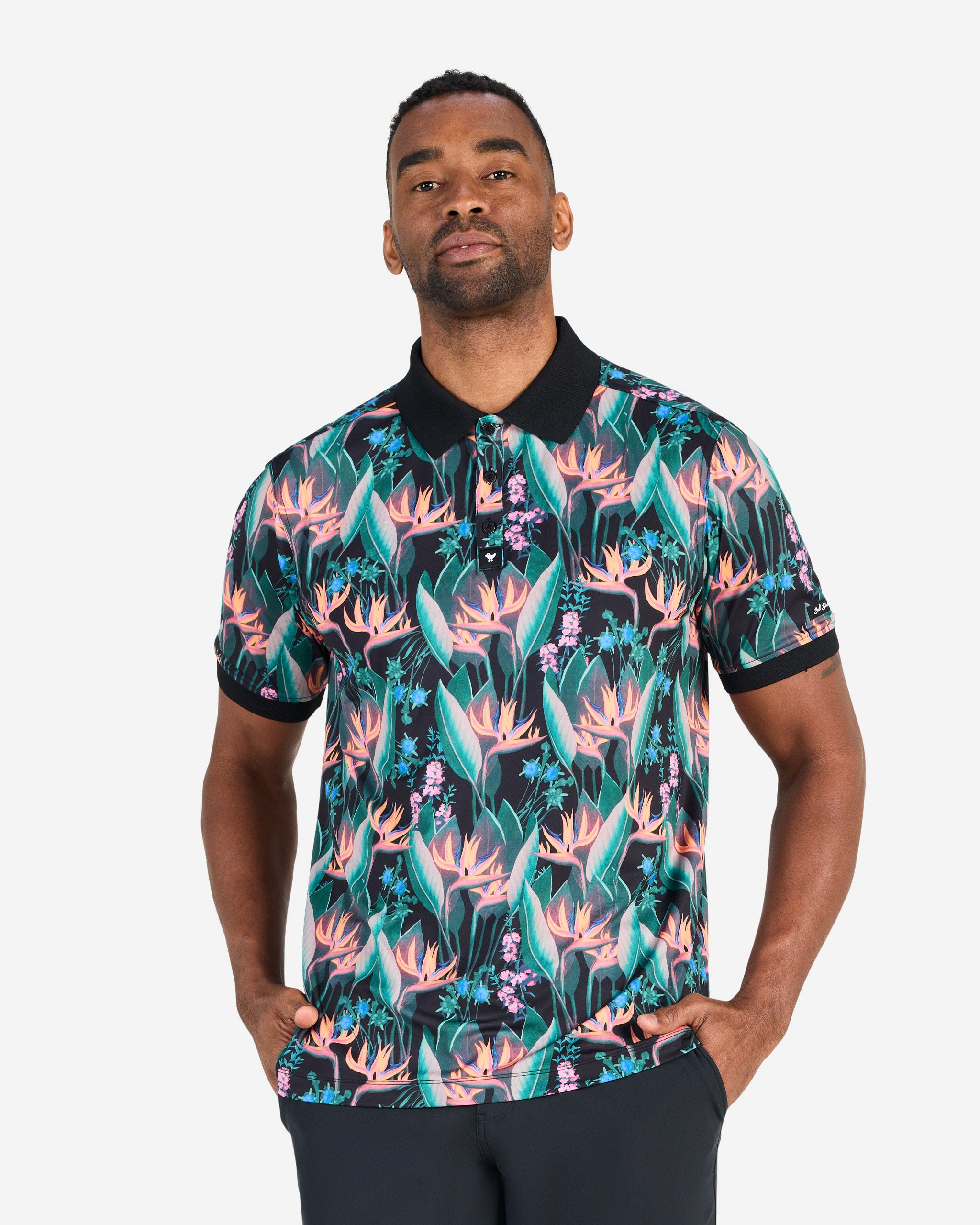 Ridge - Botanical Bump n Run-Men's Polo-Bad Birdie