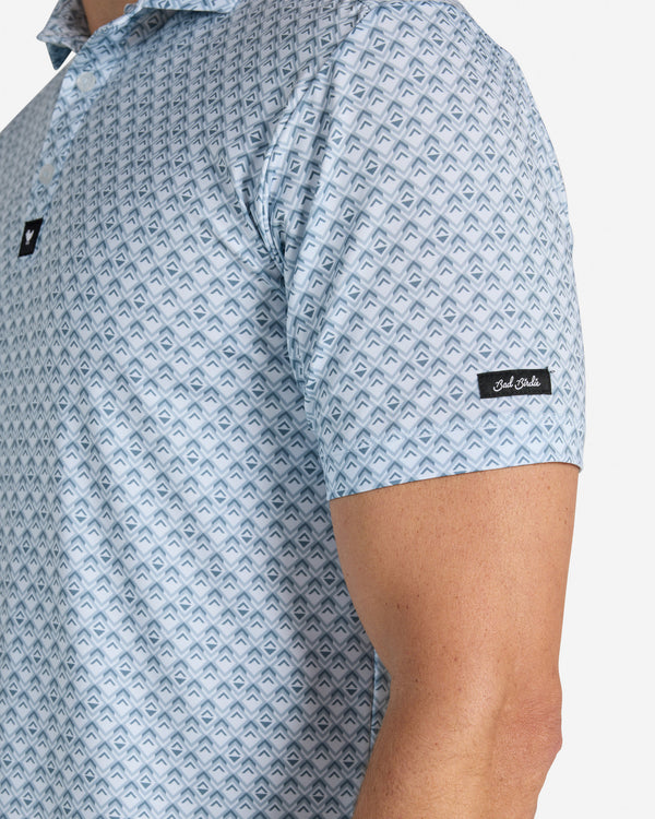 Geo Frost - Blue-Men's Polo-Bad Birdie