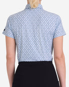 Geo Frost - Blue-Women's Polo-Bad Birdie