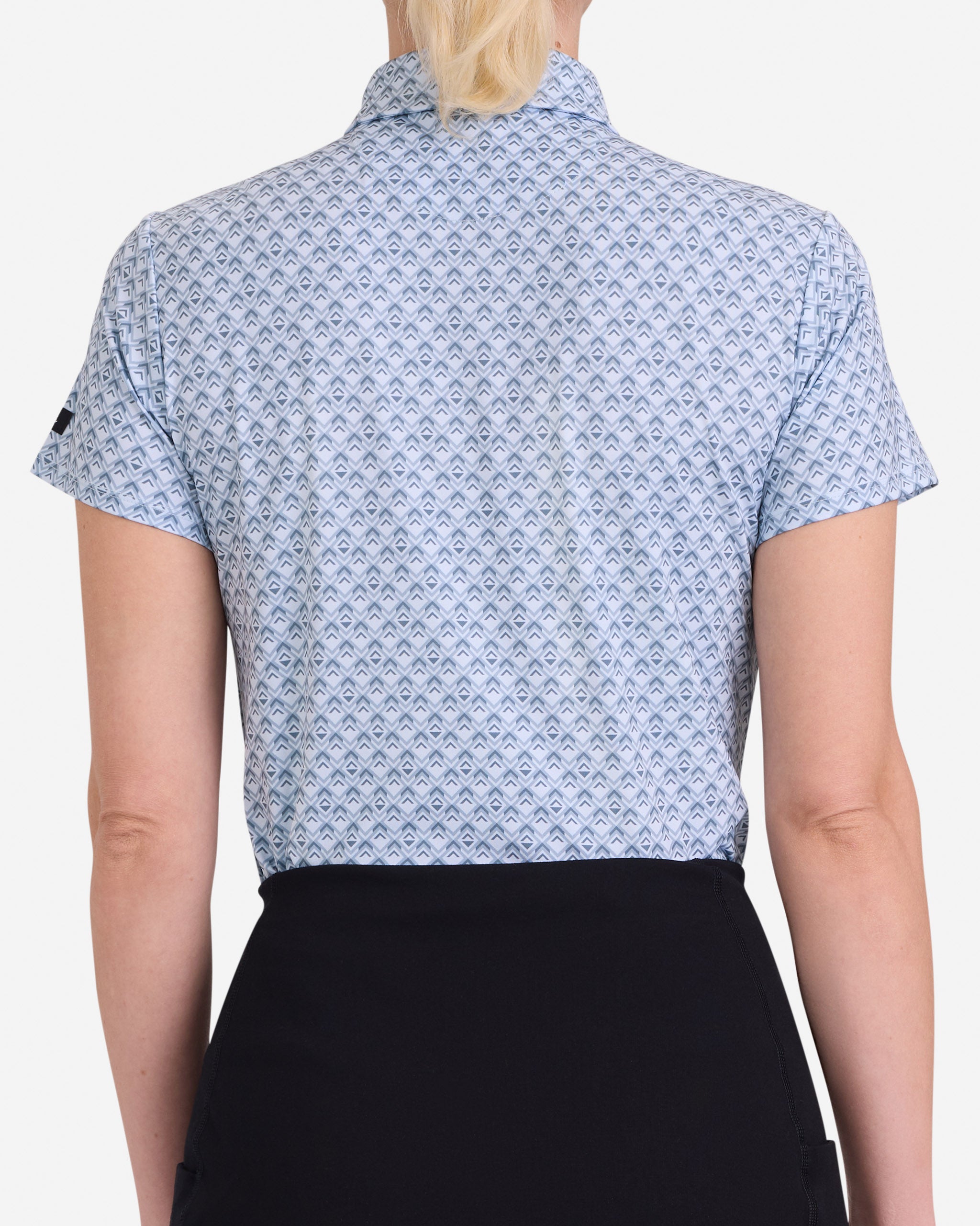 Geo Frost - Blue-Women's Polo-Bad Birdie