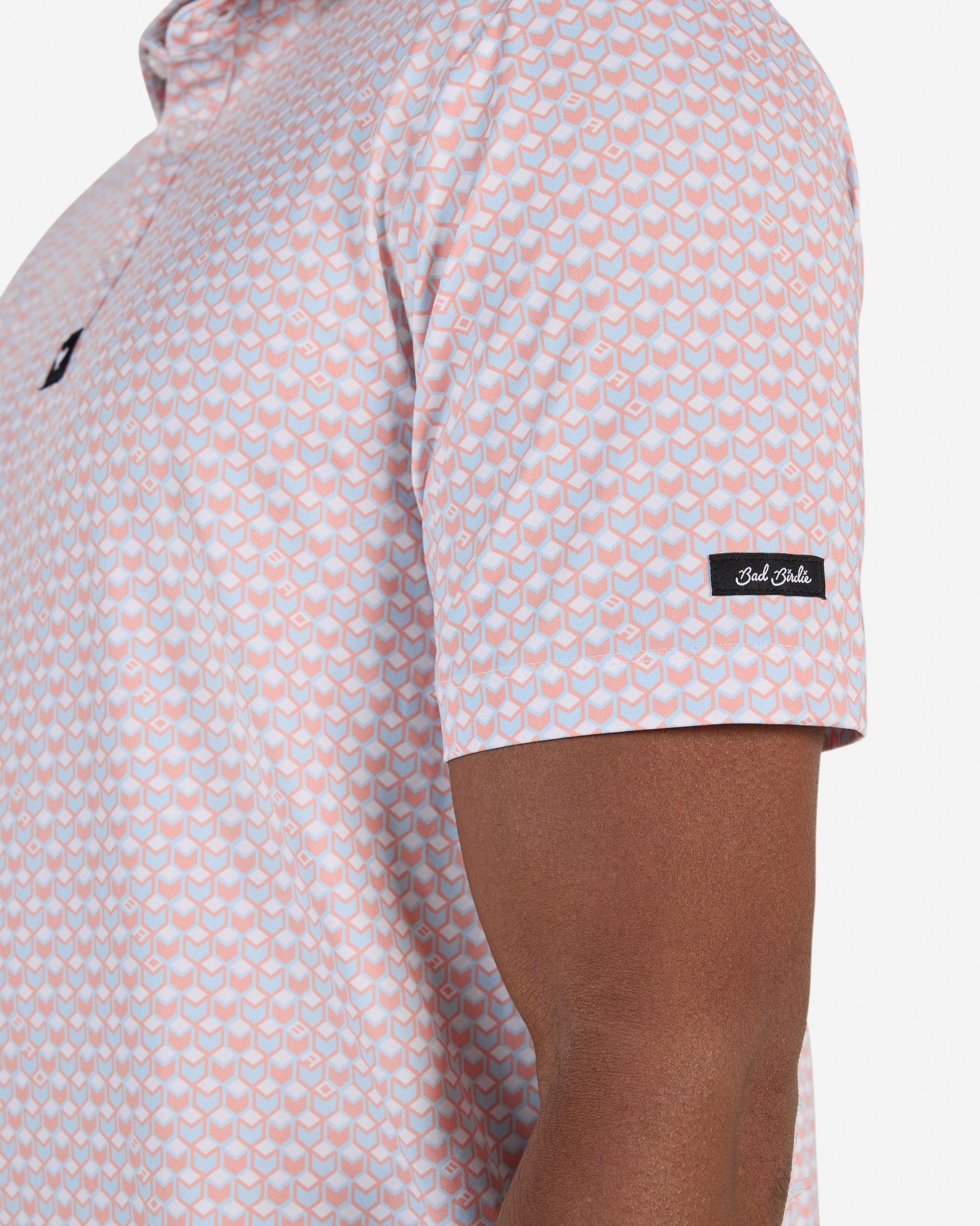 Pathfinder - Peach Amber-Men's Polo-Bad Birdie