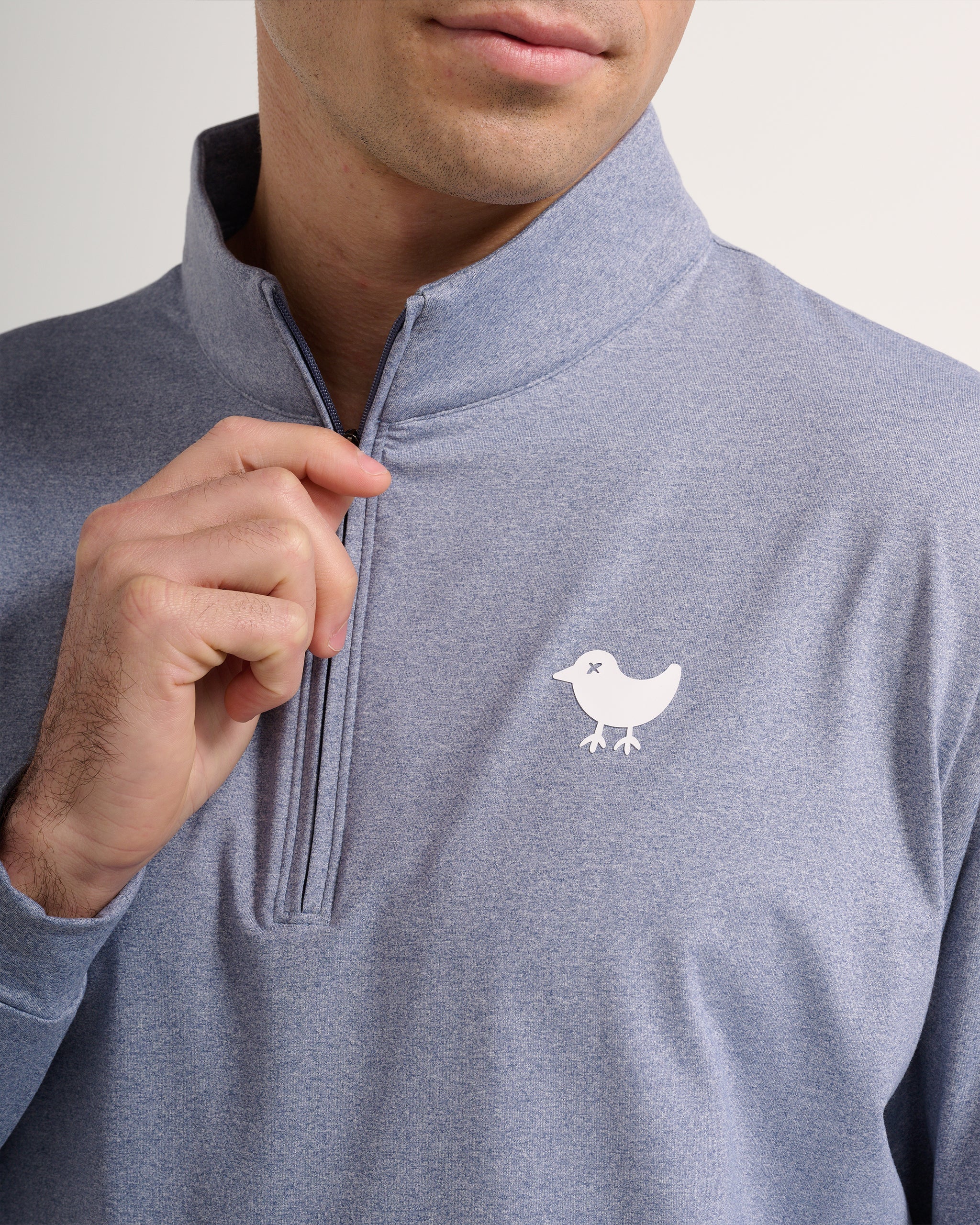 Vintage Indigo Quarterzip - Bad Birdie