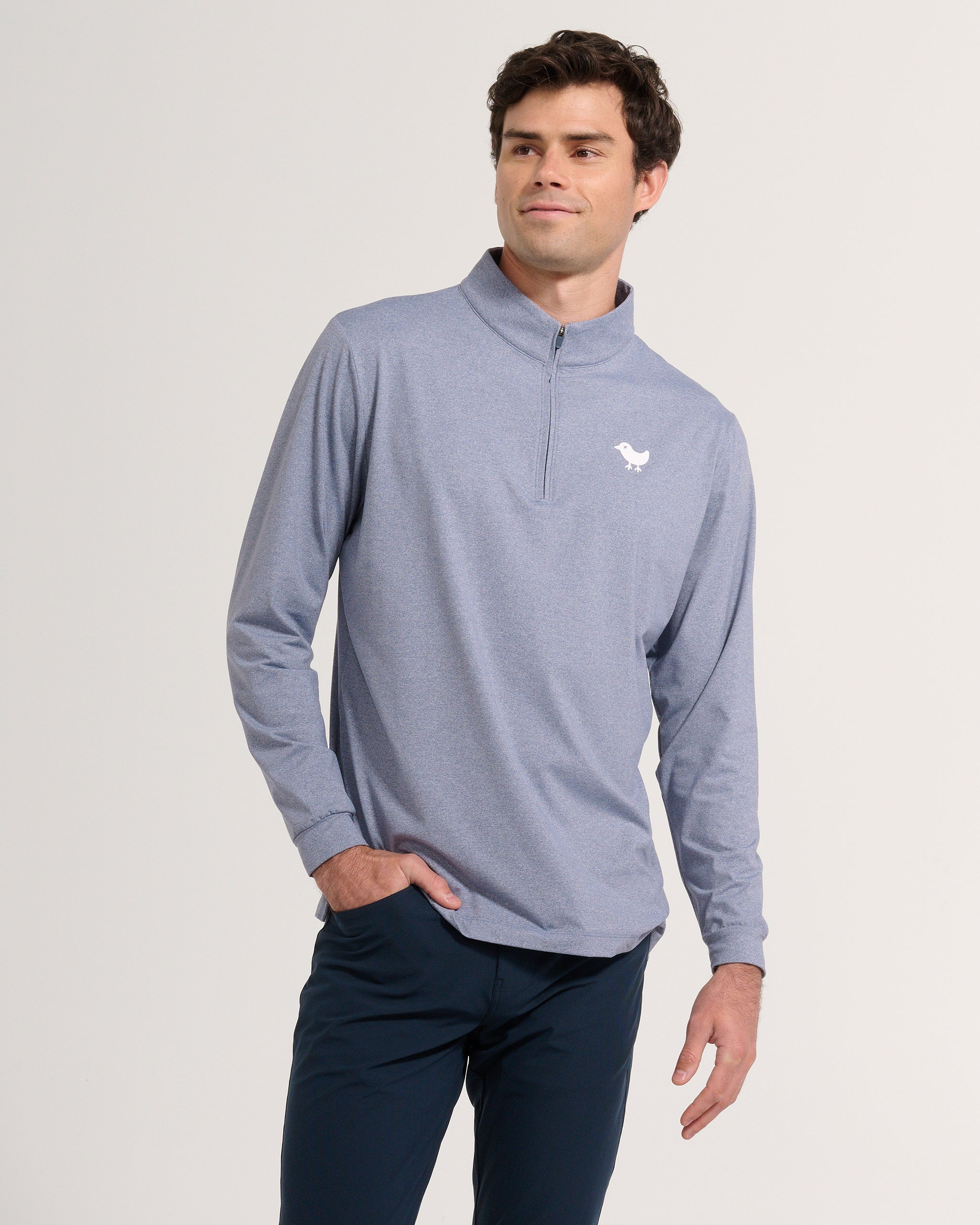 Vintage Indigo Quarterzip - Bad Birdie