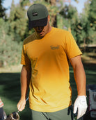 Expedition Club Graphic Tee - Spruce Yellow-Men's T-Shirt-Bad Birdie-with-Micah-Morris