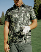 Ridge Polo - Green Camo-Men's Polo-Bad Birdie-with-Micah-Morris